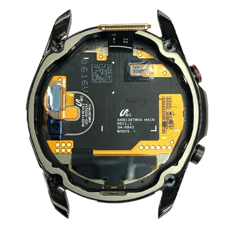 For Samsung Galaxy Watch3 45mm SM-R840 R845 OEM Grade S LCD Screen and Digitizer Assembly + Frame (Without Logo) - Black