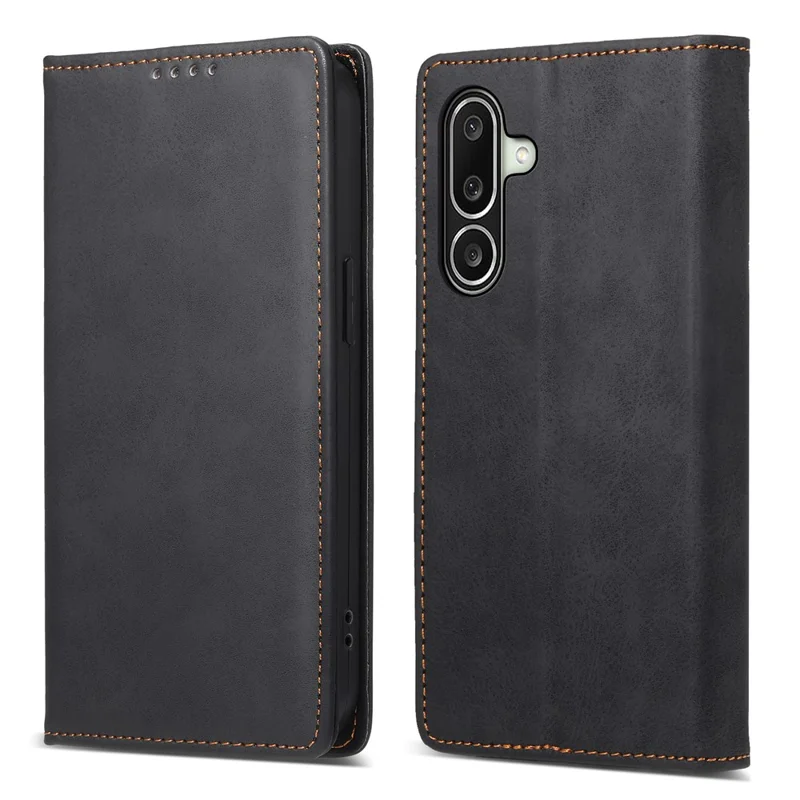 For Samsung Galaxy A27 5G Wallet Case RFID Blocking PU Leather Phone Cover - Black