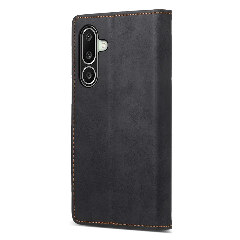 For Samsung Galaxy A27 5G Wallet Case RFID Blocking PU Leather Phone Cover - Black
