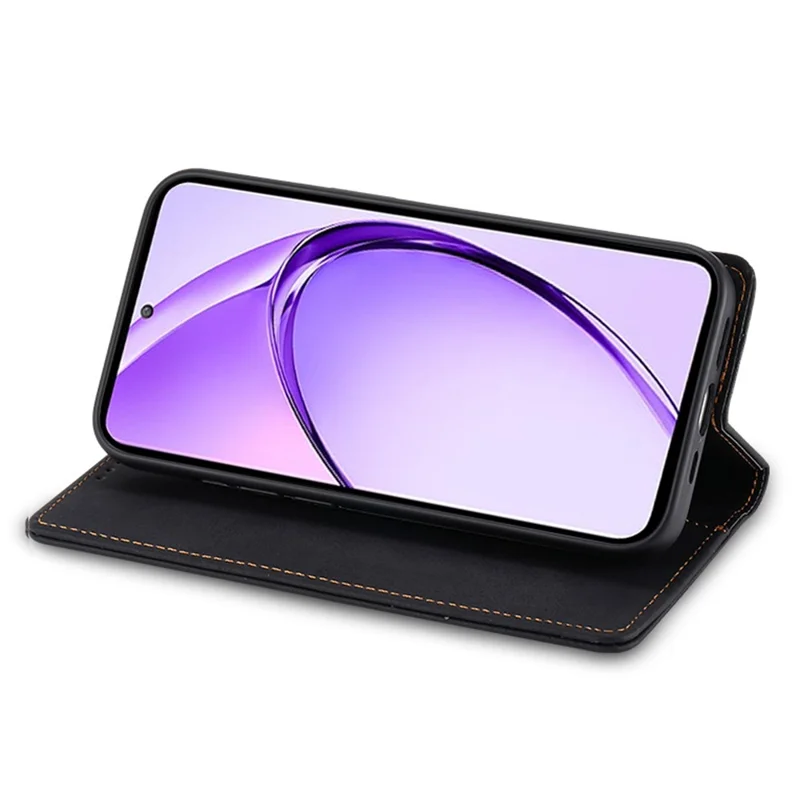 For Samsung Galaxy A27 5G Wallet Case RFID Blocking PU Leather Phone Cover - Black