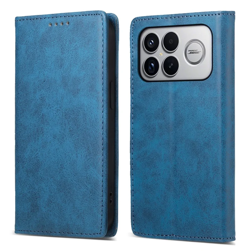 For Xiaomi Poco F8 Ultra 5G / Redmi K90 Pro Max 5G Wallet Case RFID Blocking PU Leather Phone Cover - Blue