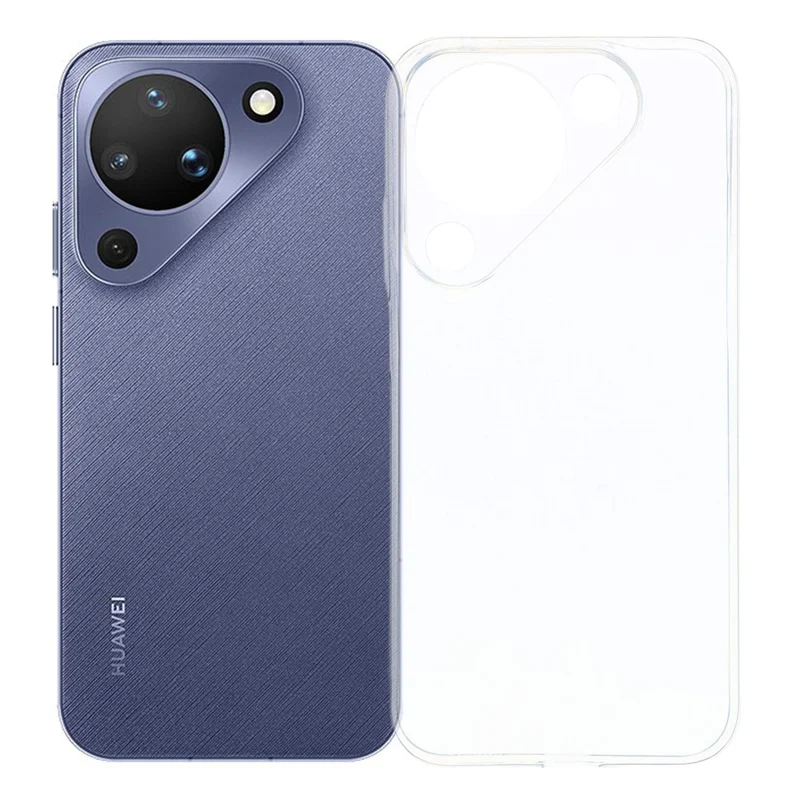 For Huawei Pura 90 Back Cover Ultra Thin Flexible TPU Clear Phone Case - Transparent