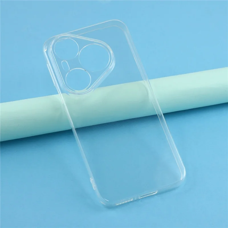 For Huawei Pura 90 Pro Back Cover Ultra Thin Flexible TPU Clear Phone Case - Transparent