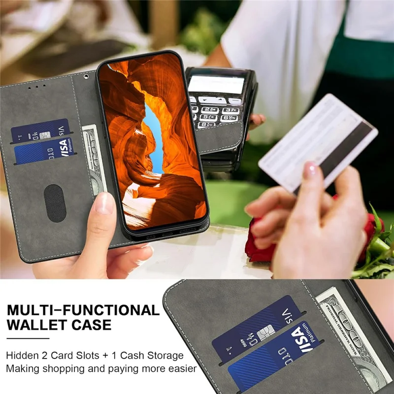 For Samsung Galaxy A56 5G Wallet Stand Case Pattern Printing Leather Phone Cover - White Magnolia