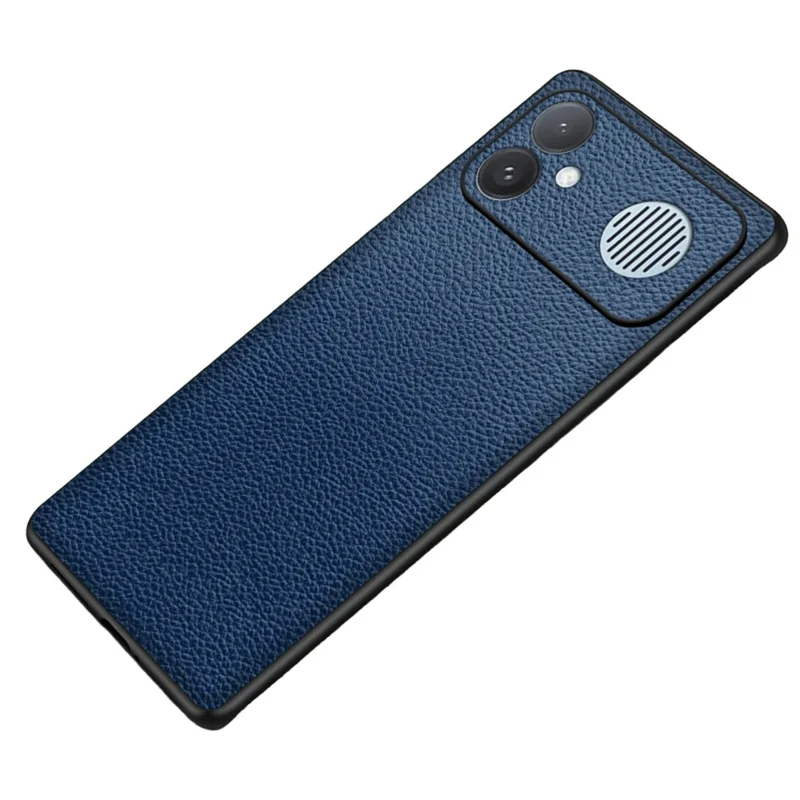 For Xiaomi Redmi K90 Max 5G Case Litchi Texture PU Leather Coated PC + TPU Protective Phone Back Cover - Blue