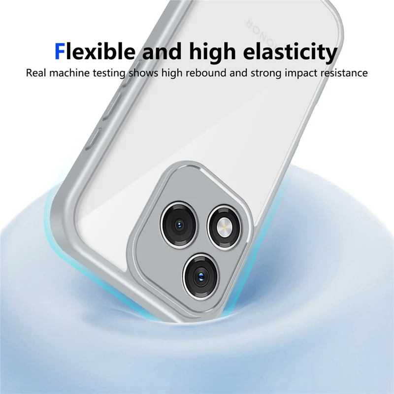 For Honor X5d 4G  /  X5d Plus 4G  /  X5c 4G  /  X5c Plus 4G Case Matte Skin Touch Clear PC + TPU Shockproof Phone Back Cover - White