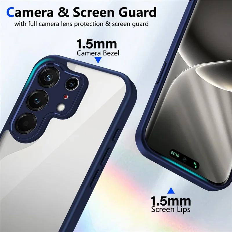 Чехол для TECNO Camon 50 Ultra 5G / 50 Pro 4G, матовый, прозрачный, из поликарбоната и ТПУ, ударопрочный, с текстурой под кожу, синий