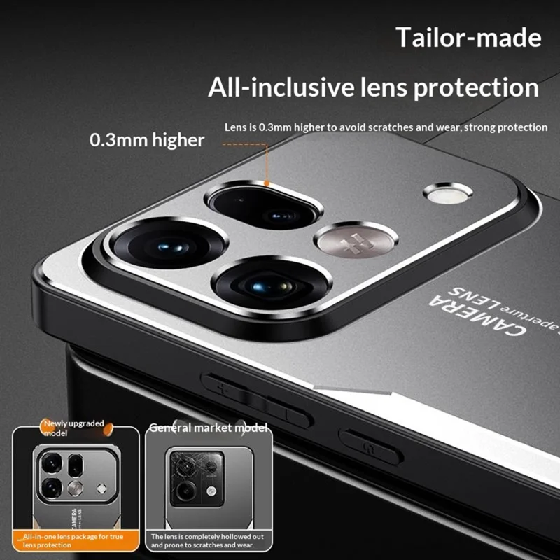 For Oppo Find X9s Pro 5G Phone Case Aluminium Alloy TPU PC Back Cover - Gold