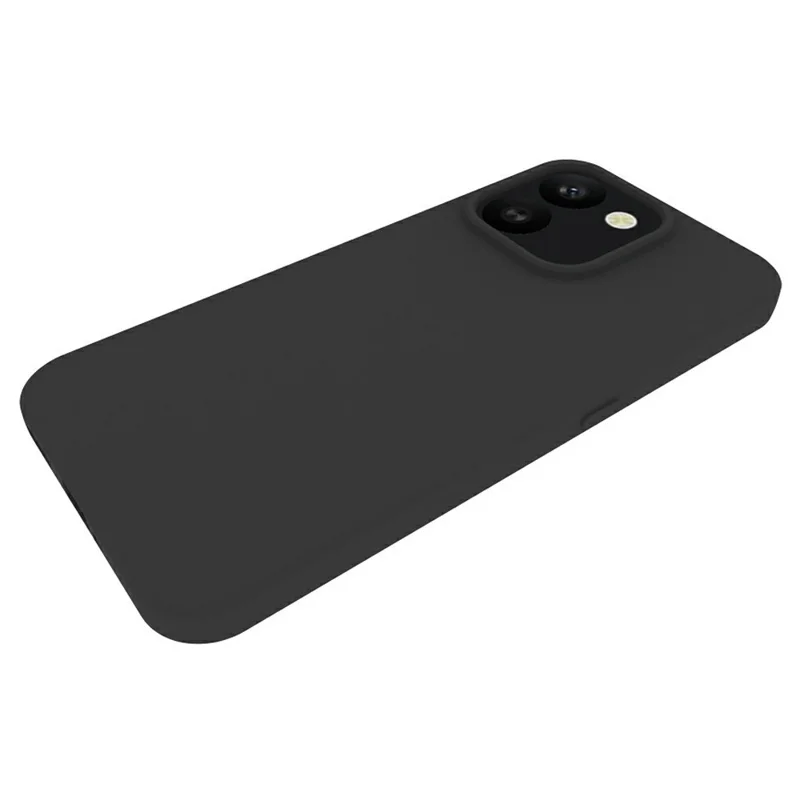 For Honor 600 Smart 5G Case Matte Finish Soft TPU Phone Cover - Black