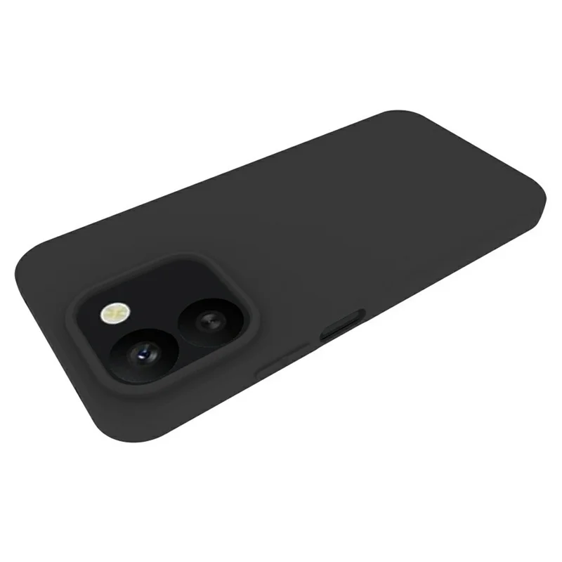 For Honor 600 Smart 5G Case Matte Finish Soft TPU Phone Cover - Black