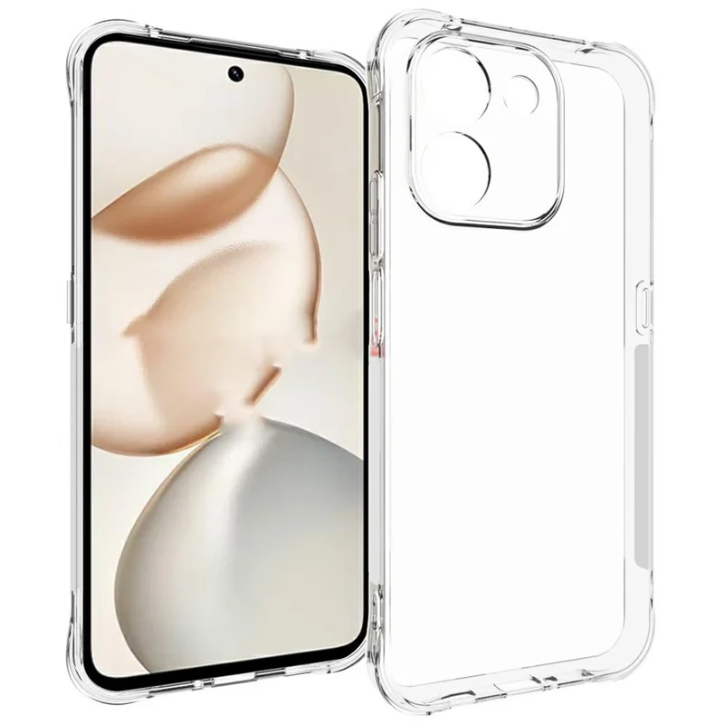 For Honor 600 Smart 5G TPU Case Non Slip Anti Drop Phone Cover - Transparent