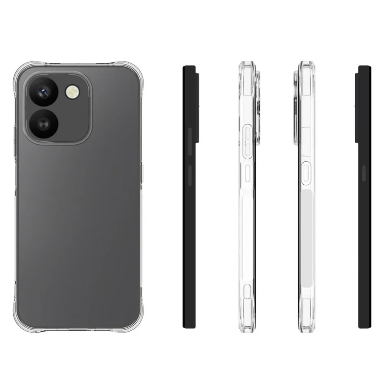 For Honor 600 Smart 5G TPU Case Non Slip Anti Drop Phone Cover - Transparent