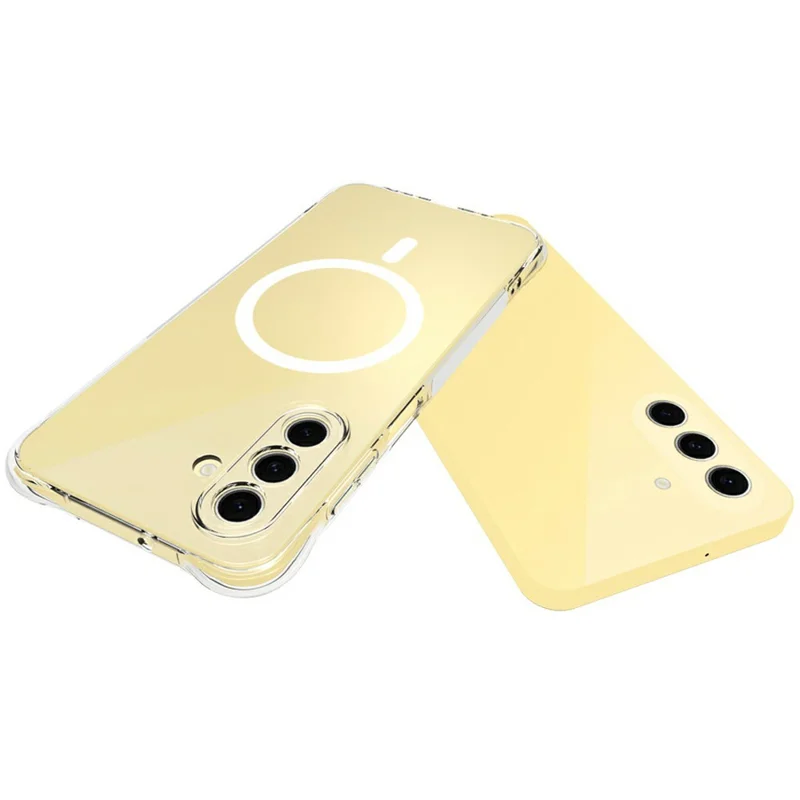 Bulk Purchasing for Samsung Galaxy A26 5G Magnetic Case TPU Anti-drop Phone Back Cover - Transparent