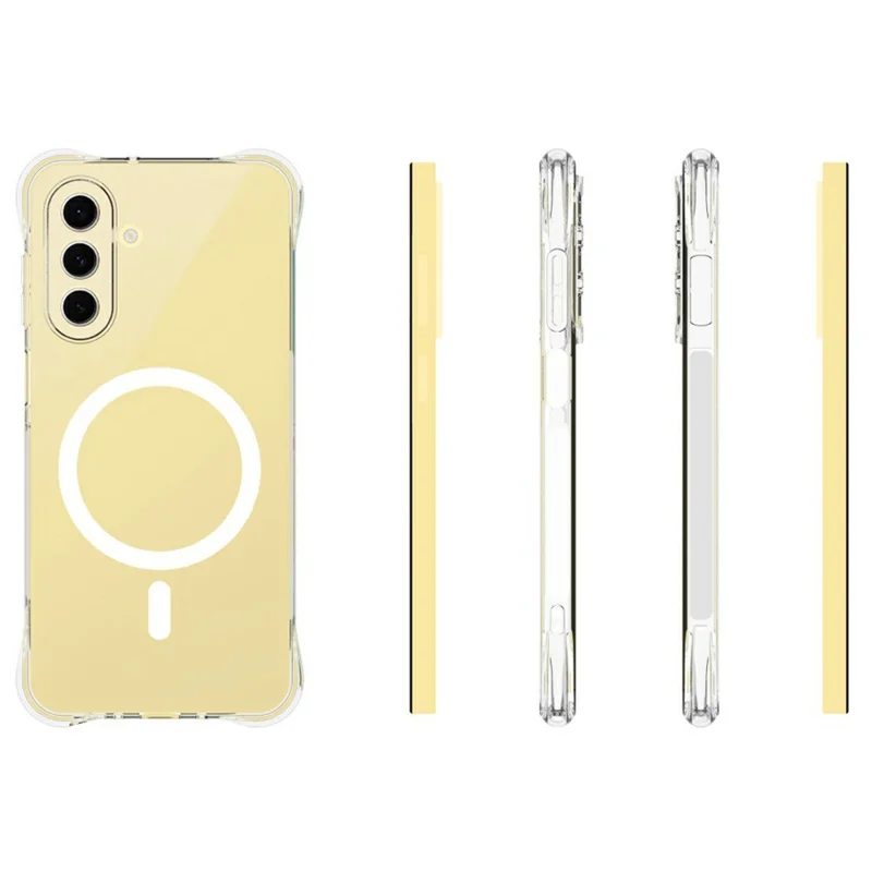 Bulk Purchasing for Samsung Galaxy A26 5G Magnetic Case TPU Anti-drop Phone Back Cover - Transparent