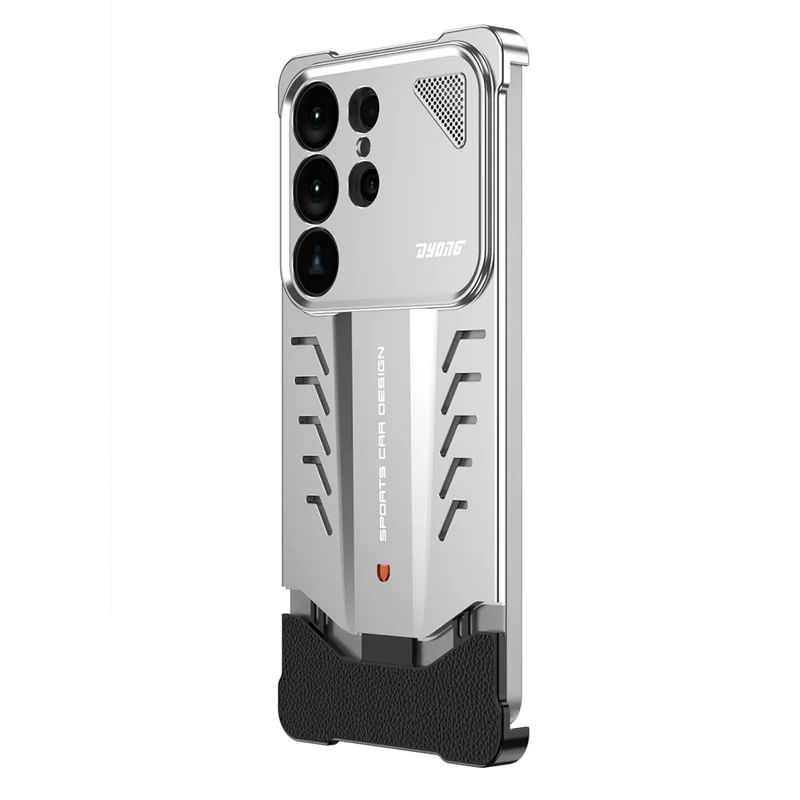DYONG For Samsung Galaxy S26 Ultra Metal Case Snap-Open Design Heat Dissipation Shockproof Phone Cover - Titanium Silver