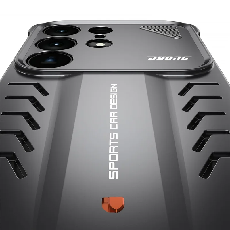 DYONG For Samsung Galaxy S26 Ultra Metal Case Snap-Open Design Heat Dissipation Shockproof Phone Cover - Titanium Silver