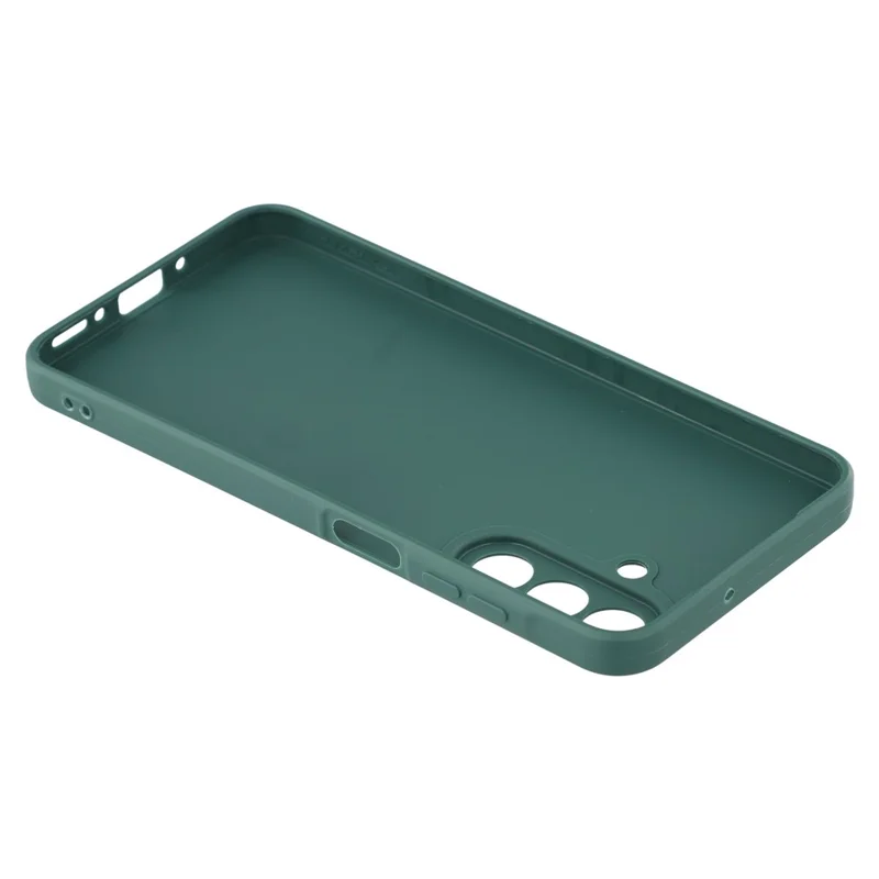 For Samsung Galaxy A27 Case Precise Cutouts Straight Edge TPU Shockproof Phone Cover - Army Green