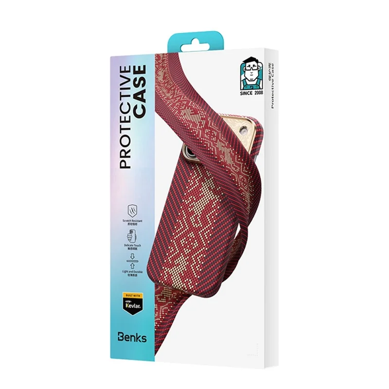 BENKS til iPhone 17 Pro Max Magnetisk Cover Aramidfiber Flydende Jakkarde Beskyttende Telefontaske