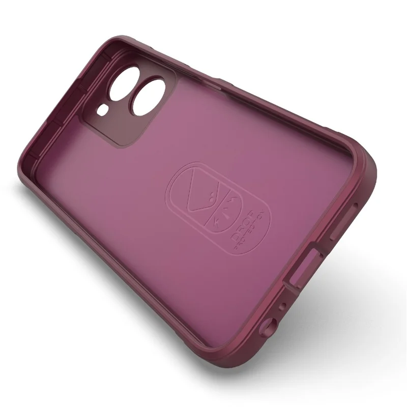 For Xiaomi Redmi 15a 5G  /  R70 5G Phone Case Anti-Drop Soft TPU Rugged Back Cover - Wine Red