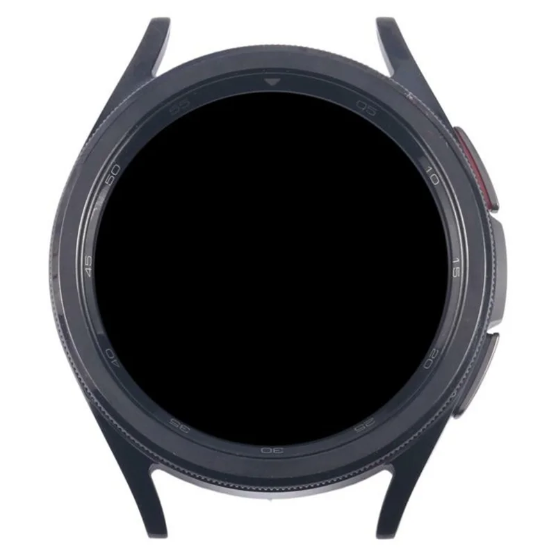 For Samsung Galaxy Watch6 Classic 43mm SM-R950 R955 OEM Grade S LCD-skærm og digitizer samling + ramme (uden logo) - Sort