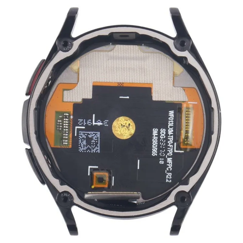 For Samsung Galaxy Watch6 Classic 43mm SM-R950 R955 OEM Grade S LCD-skærm og digitizer samling + ramme (uden logo) - Sort