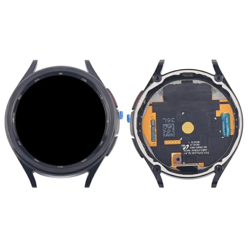 For Samsung Galaxy Watch6 Classic 47mm SM-R960 R965 OEM Grade S LCD Screen and Digitizer Assembly + Frame (Without Logo) - Black