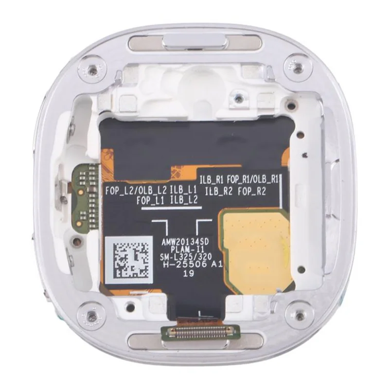 Para Samsung Galaxy Watch8 40mm SM-L320 L325 OEM Grau S Ecrã LCD e Digitalizador + Estrutura (Sem Logótipo) - Prata