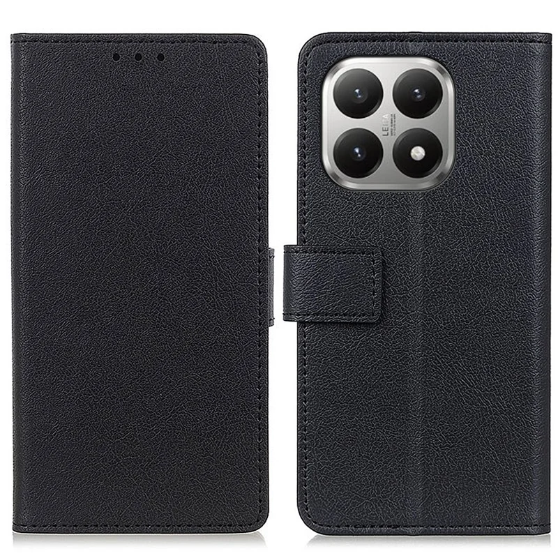 Coque pour Xiaomi 17T en similicuir PU avec étui portefeuille et support - Noir