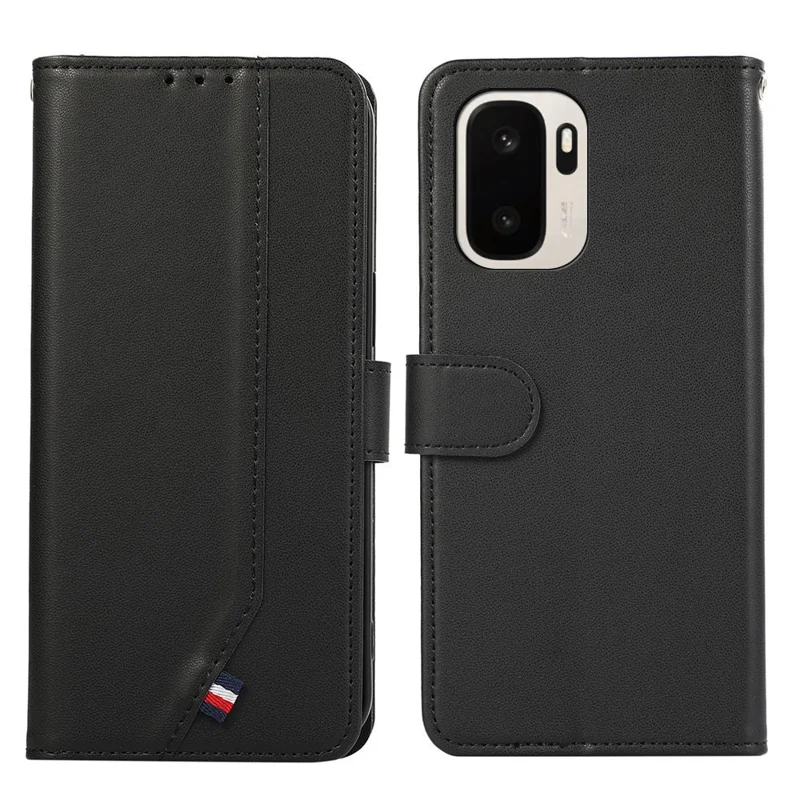 For OnePlus Ace 6 Ultra 5G Case RFID Blocking Flip Leather Phone Cover - Black
