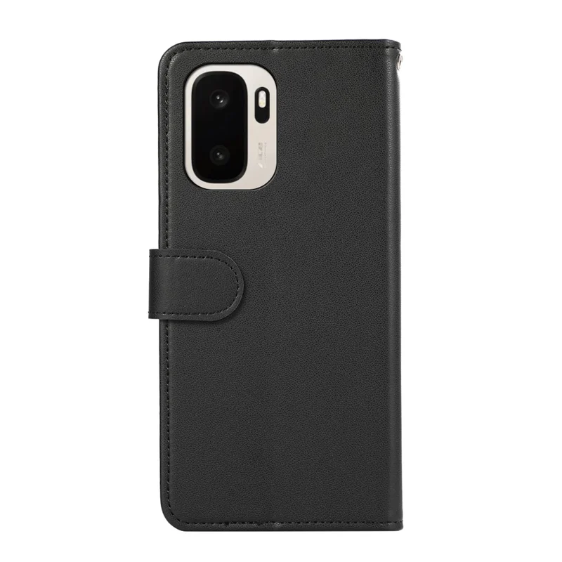 For OnePlus Ace 6 Ultra 5G Case RFID Blocking Flip Leather Phone Cover - Black