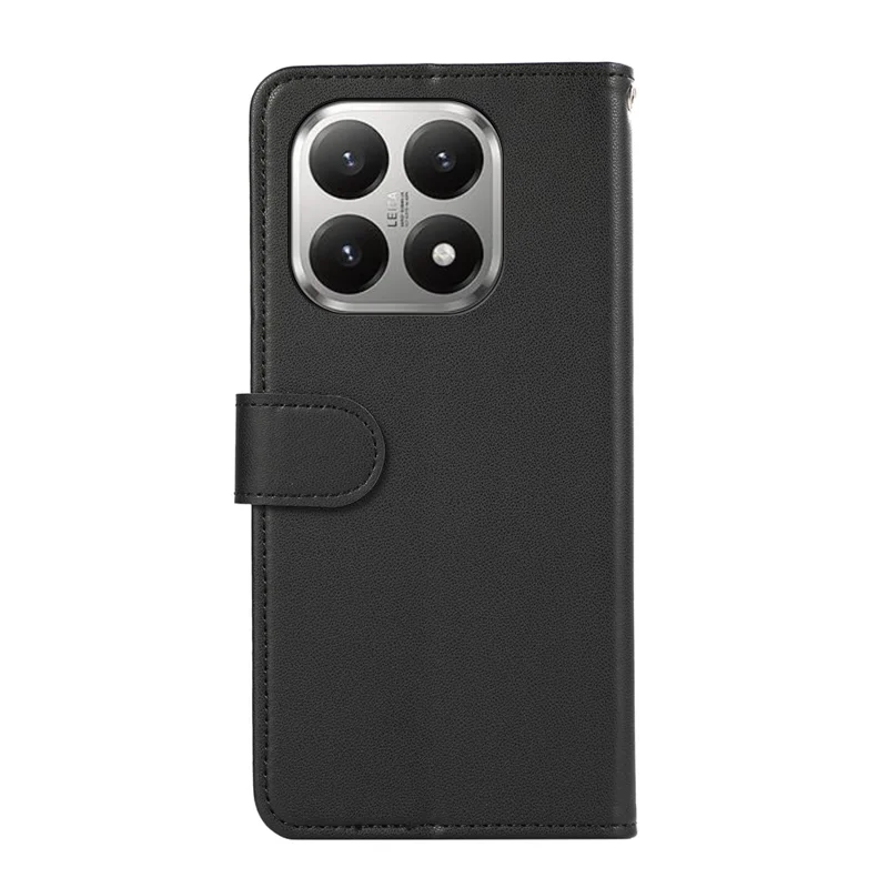 For Xiaomi 17T Case RFID Blocking Flip Leather Phone Cover - Black