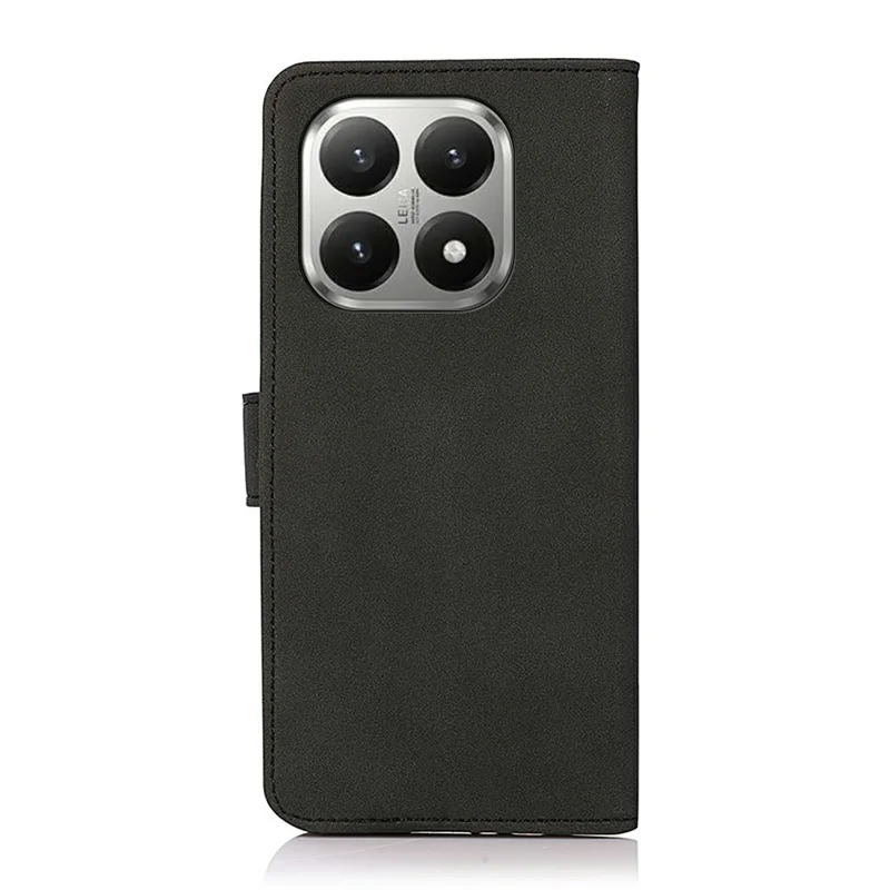 KHAZNEH For Xiaomi 17T Pro Case Anti Scratch PU Leather Wallet Stand Phone Cover - Black
