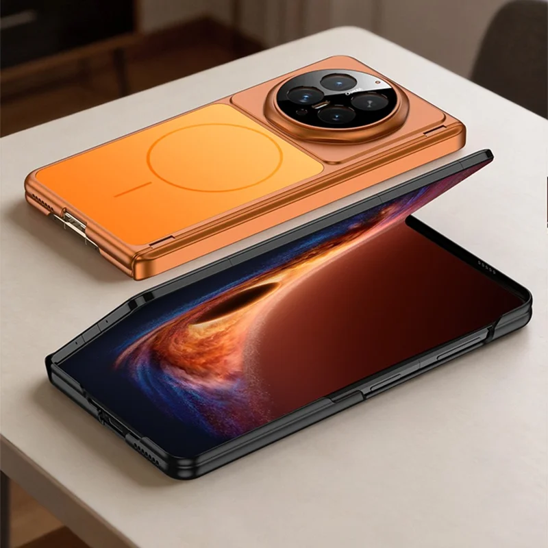 GKK para Honor Magic V6 5G Funda Magnética Dura de PC Ultradelgada con Protector de Pantalla - Naranja