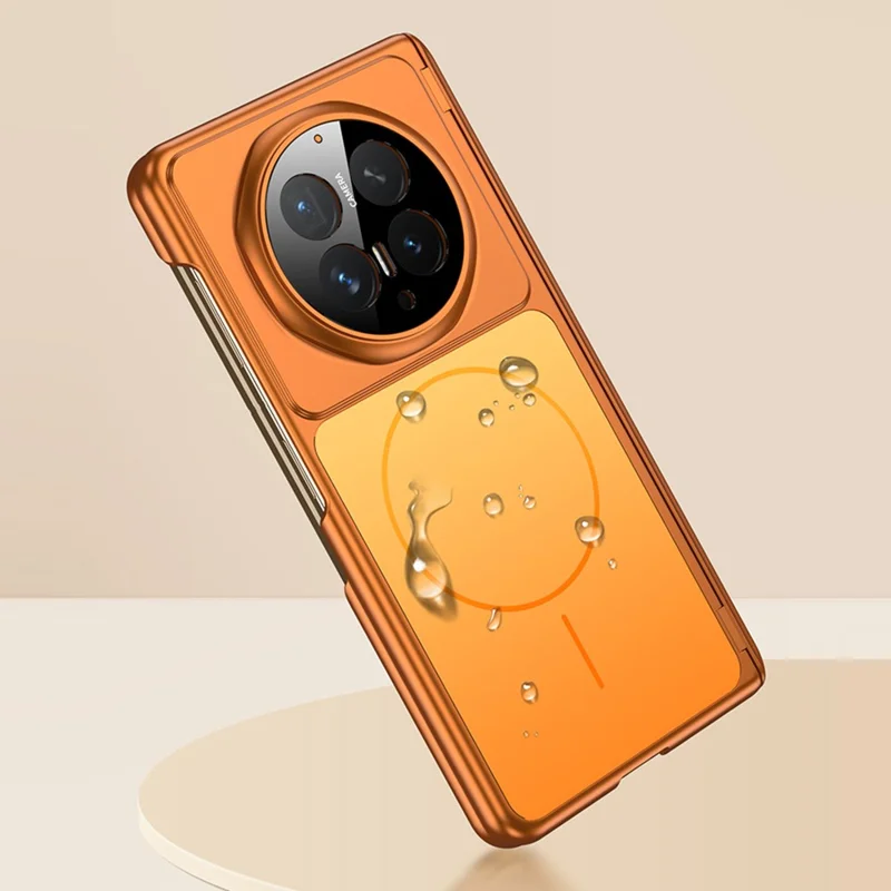 GKK para Honor Magic V6 5G Funda Magnética Dura de PC Ultradelgada con Protector de Pantalla - Naranja