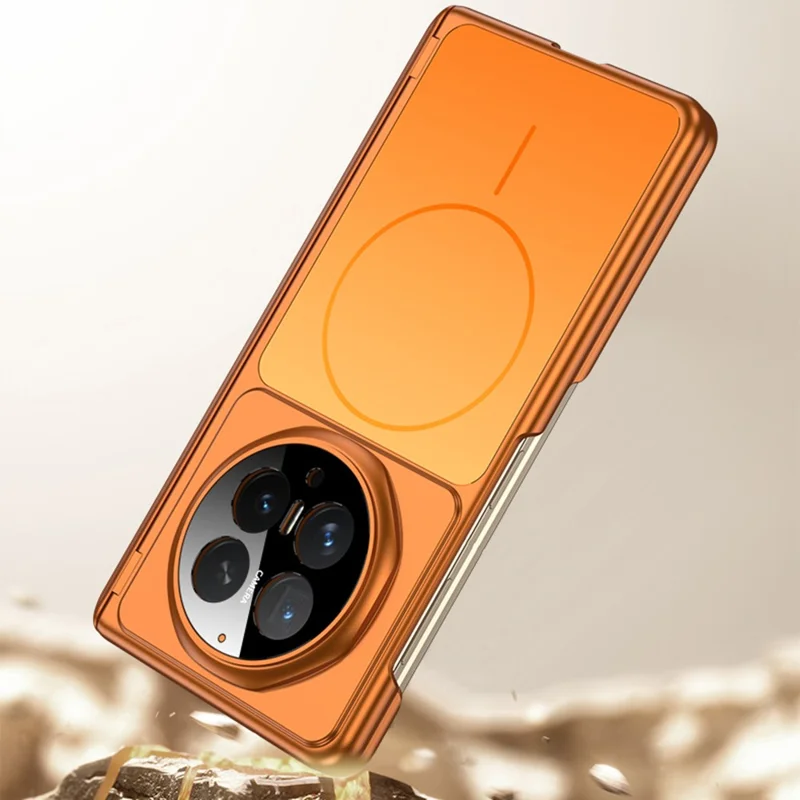 GKK para Honor Magic V6 5G Funda Magnética Dura de PC Ultradelgada con Protector de Pantalla - Naranja