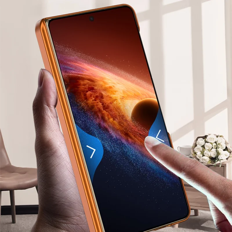 GKK para Honor Magic V6 5G Funda Magnética Dura de PC Ultradelgada con Protector de Pantalla - Naranja