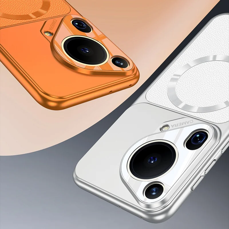 GKK til Huawei Pura 70 Ultra Magnetisk Task PU Læder + PC Beskyttelsesdækket - Sølv