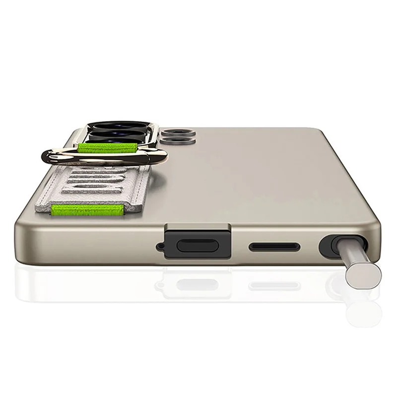 GKK For Samsung Galaxy S26 Ultra Case with Silicone Hand Band Hard PC Phone Back Cover - Titanium Grey