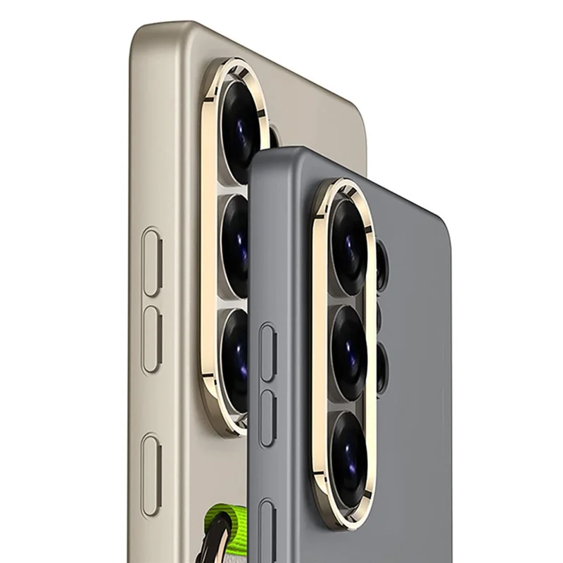 GKK For Samsung Galaxy S26 Ultra Case with Silicone Hand Band Hard PC Phone Back Cover - Titanium Grey