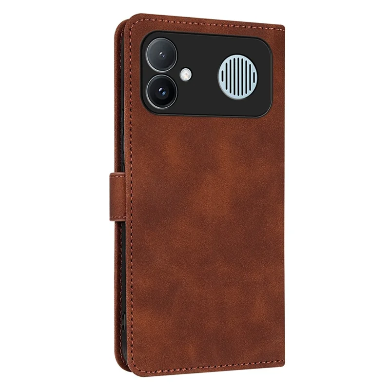 AZNS For Xiaomi Redmi K90 Max 5G Case PU Leather Wallet Phone Cover - Brown