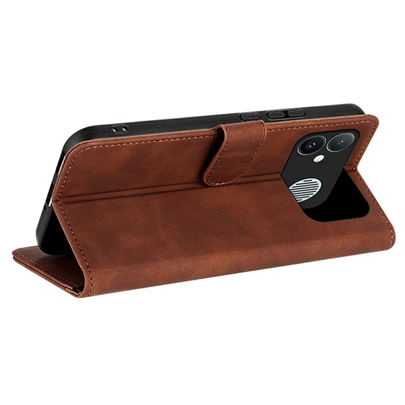 AZNS For Xiaomi Redmi K90 Max 5G Case PU Leather Wallet Phone Cover - Brown