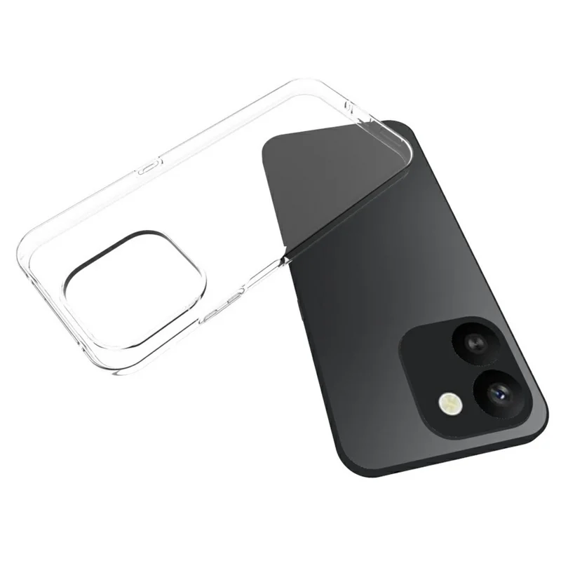 For Honor 600 Smart 5G Case Watermark Resistant TPU Phone Back Cover - Transparent