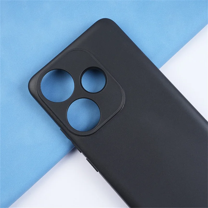 Bulk Purchasing For Xiaomi Redmi Turbo 3 5G  /  Poco F6 5G Case Precise Cutouts 1.2mm TPU Matte Phone Cover - Black
