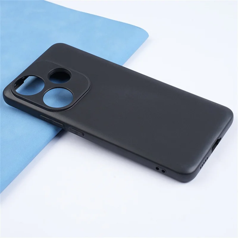 Bulk Purchasing For Xiaomi Redmi Turbo 3 5G  /  Poco F6 5G Case Precise Cutouts 1.2mm TPU Matte Phone Cover - Black