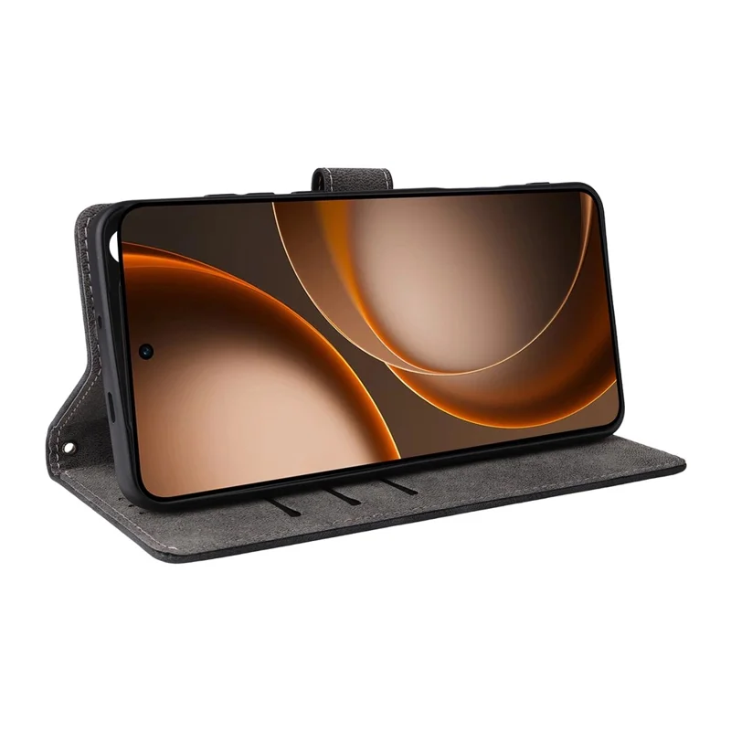 Til Oppo Find X9 Ultra 5G Case Wallet RFID-blokerende PU-læder telefonbeslag med stand og stropper - Sort