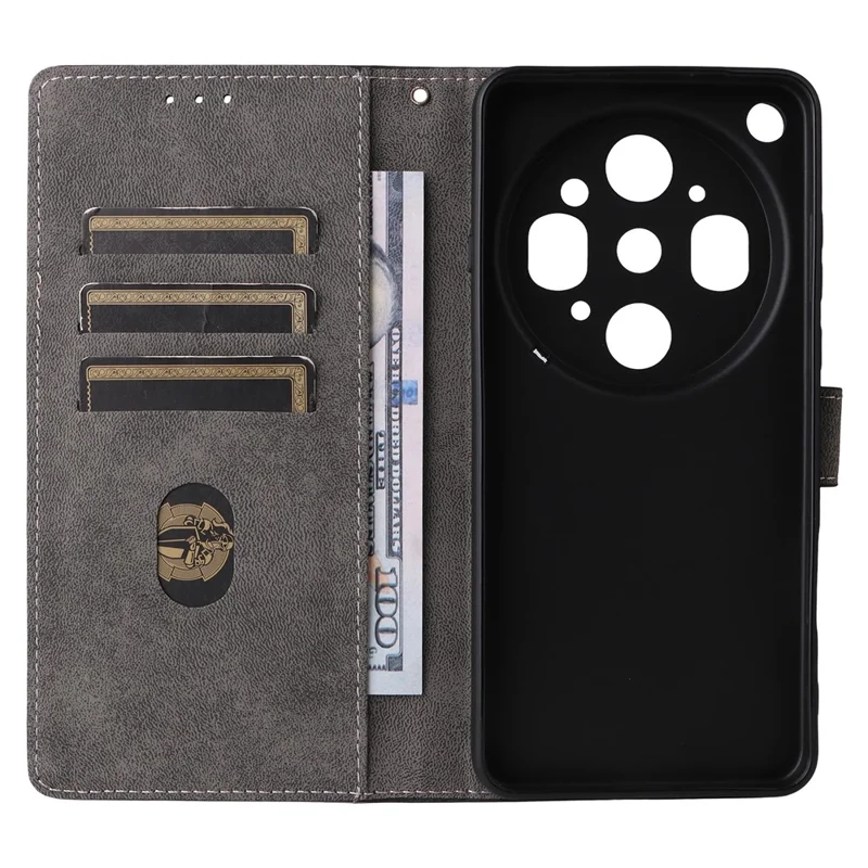 Til Oppo Find X9 Ultra 5G Case Wallet RFID-blokerende PU-læder telefonbeslag med stand og stropper - Sort