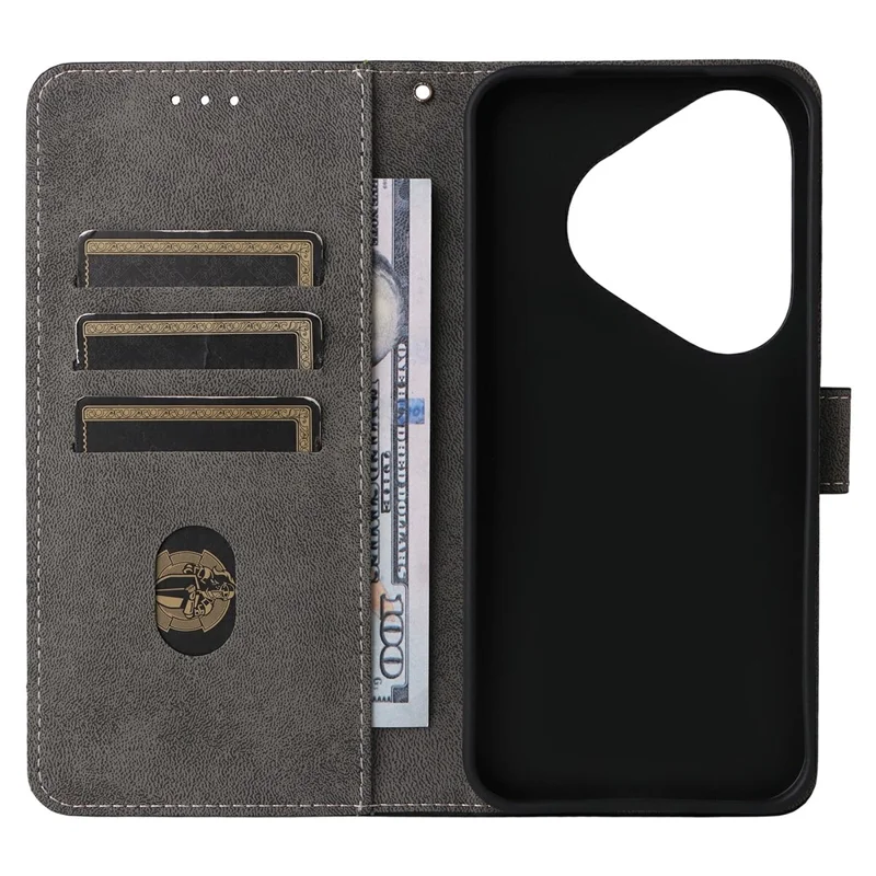 For Huawei Pura 90 Pro Case Wallet RFID Blocking PU Leather Phone Cover Stand with Strap - Black