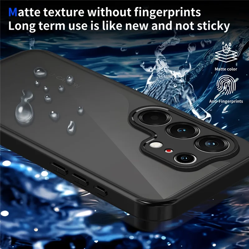 Чехол для TECNO Camon 50 4G, матовый, текстурированный, из ПК + ТПУ, с защитой от падений — прозрачный черный