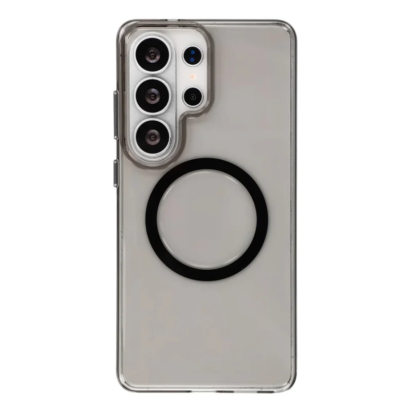 JAUCASE لجهاز Samsung Galaxy S26 Ultra غطاء مغناطيسي مع زر تحكم باللمس الذكي - أسود شفاف
