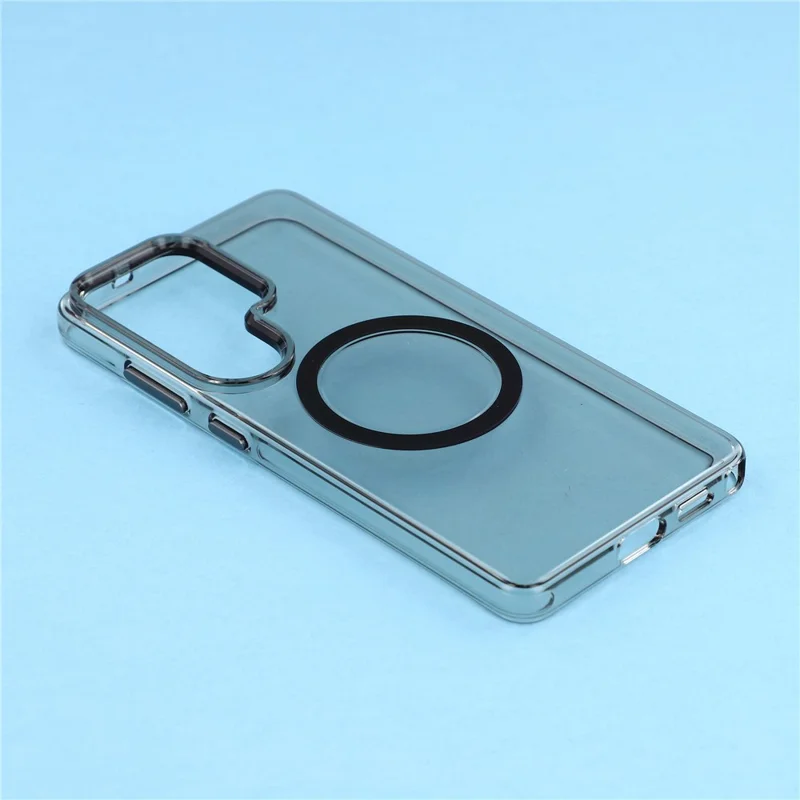 JAUCASE لجهاز Samsung Galaxy S26 Ultra غطاء مغناطيسي مع زر تحكم باللمس الذكي - أسود شفاف